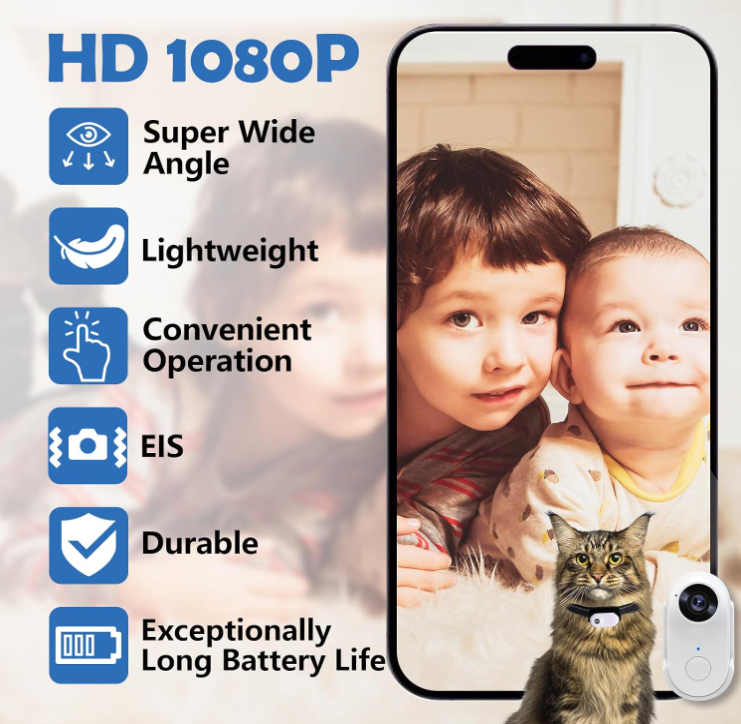 HD Mini Body Camera for Pets